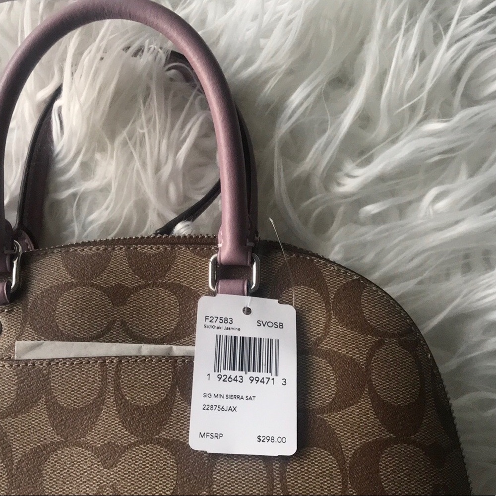 NEW Coach Mini Sierra Satchel in Signature Canvas - Picture 5 of 5